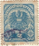 Stamps Austria -  austria 1920-21 (M315a) escudo de armas 2kr