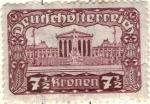 Stamps Austria -  AUSTRIA 1919-21 (m269) Parlamentsgebaude. Viena 7 1/2