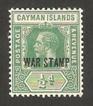 Stamps United Kingdom -  islas caimán - george V 