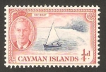 Stamps United Kingdom -  islas caimán - george VI, barco