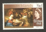 Sellos de Europa - Reino Unido -  islas caimán - navidad, la adoración