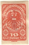 Stamps Austria -  AUSTRIA 1919-20 (M259x) Wappenadler 10h