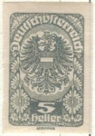 Sellos de Europa - Austria -  AUSTRIA 1919-20 (M257x) Wappenadler 5h