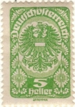 Sellos de Europa - Austria -  AUSTRIA 1919-20 (M256x) Wappenadler 5h