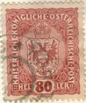Stamps Austria -  AUSTRIA 1916 (M197) Escudo 80h