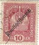 Stamps Austria -  AUSTRIA 1916 (M188)  Corona de Kaiser 10h