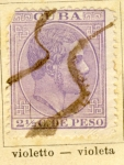 Stamps : America : Cuba :  Alfonso XII
