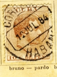 Stamps Cuba -  Alfonso XII Ed 1884