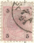 Stamps Europe - Austria -  AUSTRIA 1890 (M53) Kaiser Franz Joseph 5kr