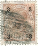 Stamps Europe - Austria -  AUSTRIA 1890 (M38) Kaiser Franz Joseph 3kr