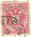 Stamps Europe - Austria -  AUSTRIA 1883 (M46) Doppeladier 5h