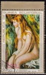 Stamps : Africa : Equatorial_Guinea :  Guinea Ecuatorial 1973 Michel 212 Sello Pintura Pierre Auguste Renoir Dede o la Fuente Museo Zurich