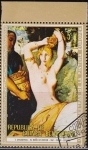 Stamps Equatorial Guinea -  Guinea Ecuatorial 1973 Michel 269 Sello Pintura Chasseriau El Baño de Esther Mujer Desnuda