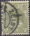Sellos de Europa - Holanda -  Holanda 1898-1924 Scott 062 Sello Reina Wihelmina usado Netherland