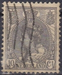 Stamps Netherlands -  Holanda 1898-1924 Scott 067 Sello Reina Wihelmina usado 10c Netherland 