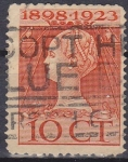 Sellos de Europa - Holanda -  Holanda 1898-1924 Scott 127 Sello Reina Wilhelmina usado 10c Netherland 