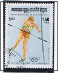 Stamps : Asia : Cambodia :  salto de pertiga