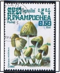 Stamps Cambodia -  Coprimus micaceus