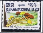 Stamps Cambodia -  Gymnopilus spectabillis