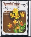Stamps Cambodia -  Grocus auraus