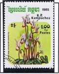 Stamps Cambodia -  Cyciamen persicun