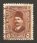 Stamps Egypt -  Rey Fouad I