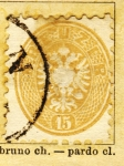 Sellos de Europa - Austria -  Escudo Ed 1863