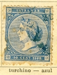 Stamps : Europe : Spain :  Isabel II Ed 1868