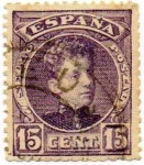 Stamps Spain -  ALFONSO XIII 