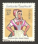 Sellos de Europa - Alemania -  baile popular de sorabes 