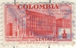 Stamps Colombia -  COLOMBIA Palacio de Comunicaciones 12