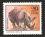 Stamps Germany -  fauna, rinoceronte