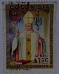 Stamps Colombia -  Visita de S.S. Paulo VI a Colombia