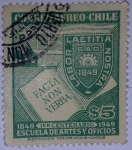Stamps Chile -  Primer Centenario Escuela de Artes y Oficios
