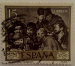 Stamps : Europe : Spain :  Los Borrachos (Velazquez)