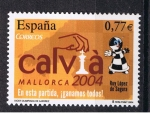 Sellos de Europa - Espa�a -  Edifil  4070  XXXVI Olimpiada de Ajedrez.  Calviá 2004.  Calviá,  Mallorca  ( Baleares ).  