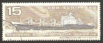Stamps Germany -  construcciones navales en la R.D.A., carguero a motor 