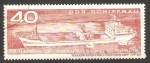Stamps Germany -  construcciones navales de la R.D.A., carguero de contenedores