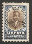 Sellos de Africa - Liberia -  presidente d.e. howard