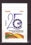 Sellos de Europa - Espa�a -  XXV aniv. adhesión de España y Portugal a C.E.E.