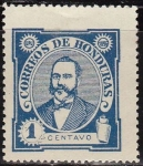Stamps America - Honduras -  Honduras 1895 Scott 95 Sello Nuevo Presidente Celio Arias