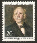 Stamps Germany -  328 - Berlin - Theodor Fontane, escritor 