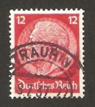 Stamps Germany -  paul von hindenburg, presidente