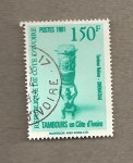 Stamps : Africa : Ivory_Coast :  Tambores