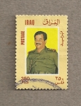 Stamps Asia - Iraq -  saddam Hussein