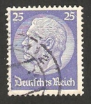 Stamps Germany -  mariscal paul von hindenburg