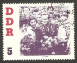 Stamps Germany -  visita del cosmonauta titov