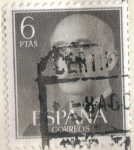 Stamps Spain -  ESPANA 1955 (E1161) General Franco 6p