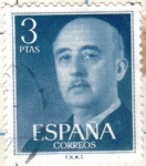 Stamps Spain -  ESPANA 1955 (E1159) General Franco 3p