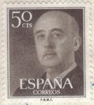 Stamps Spain -  ESPANA 1955 (E1149) General Franco 50c